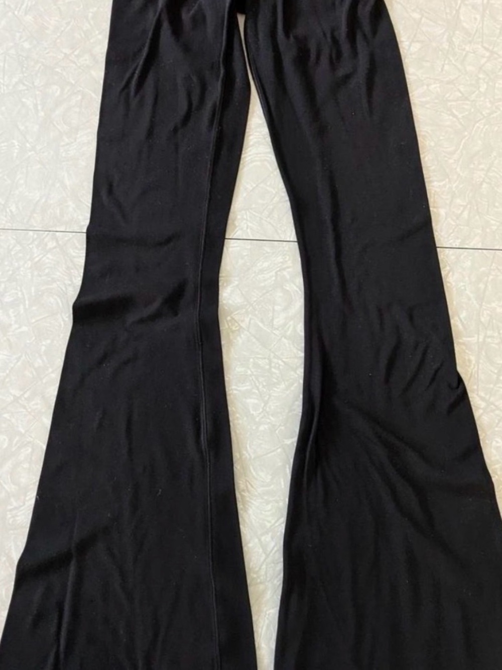 Aerie XXS Black Flare Cross Waist Leggings Offline Collection